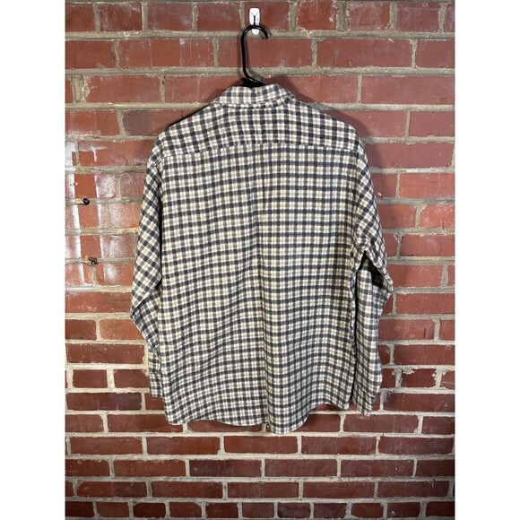 Vintage 70s Fieldmaster Flannel Shirt Sears Grunge Unique Button Up Adult Large - Picture 5 of 6